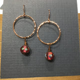 Copper Hoop Dangles