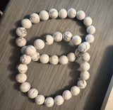 8mm Howlite bracelet