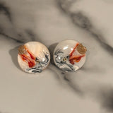 Assorted Painted Seashell Studs