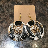 Painted Black Earrings