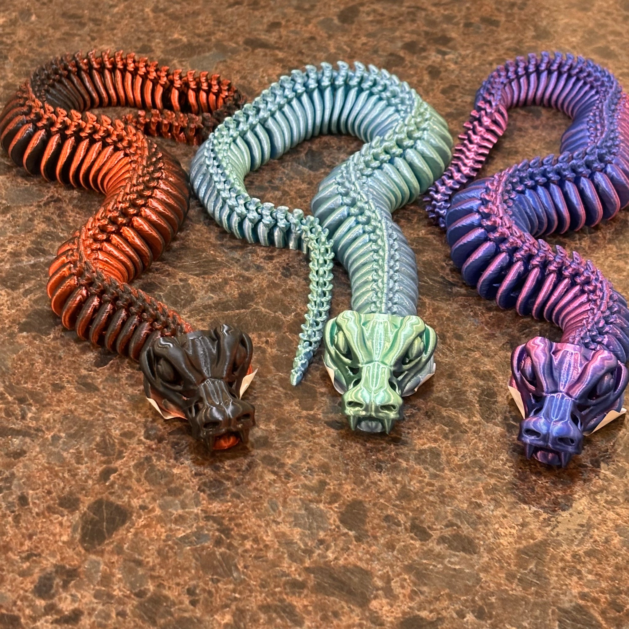 3-D Printed Skeleton Snake