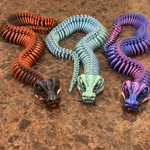 3-D Printed Skeleton Snake