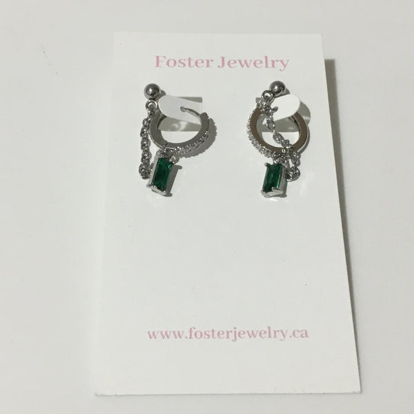 2 in 1 Huggies Earrings