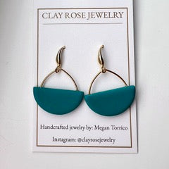 Half Circle Dangle Earrings