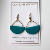 Half Circle Dangle Earrings