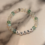 Stretchy Glass Bead Word Bracelets