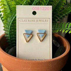 Double Triangle Studs