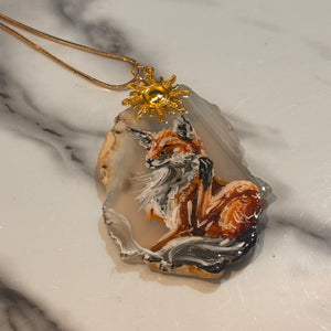 Assorted Painted Stone Necklaces
