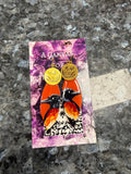 Assorted Painted Glass/Sea Glass Earrings