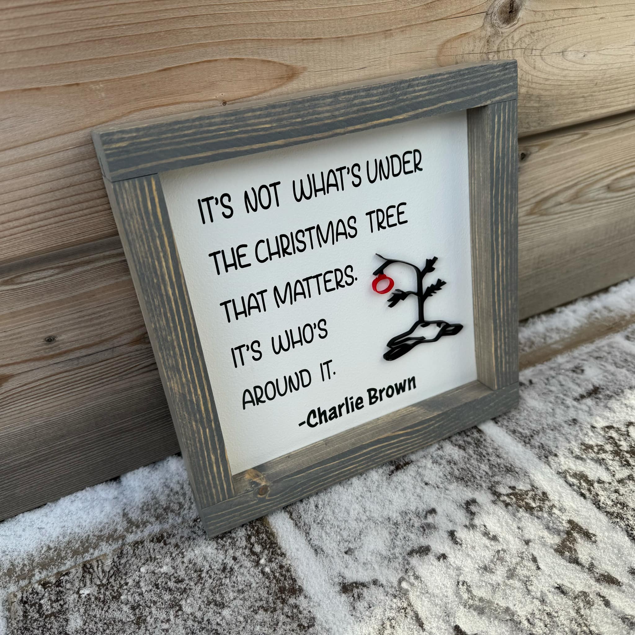 It's Not What's Under The Christmas Tree Wood Sign