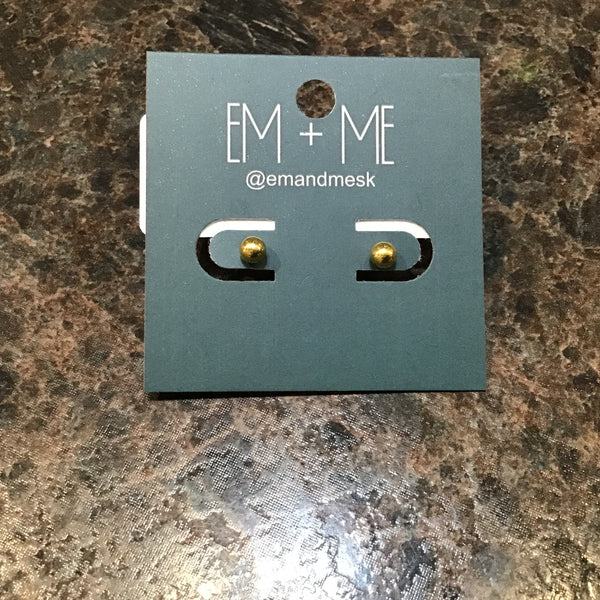 Stainless Steel Stud Earrings - Gold / Silver / Rainbow