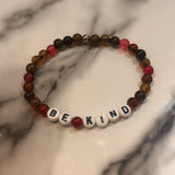 Stretchy Glass Bead Word Bracelets