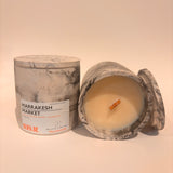 Wood Wick Gypsum Jar Candles