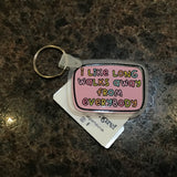 Acrylic Phrase Keychain