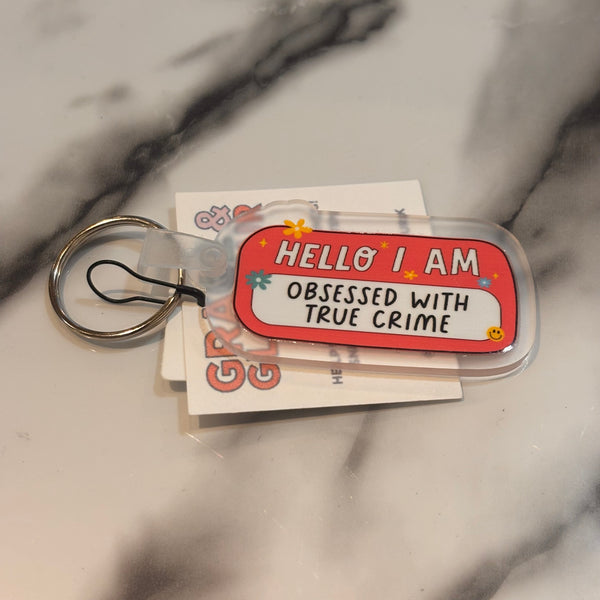 Acrylic Phrase Keychain