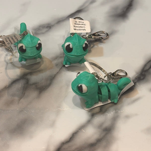 3-D Printed Lizard Keychain