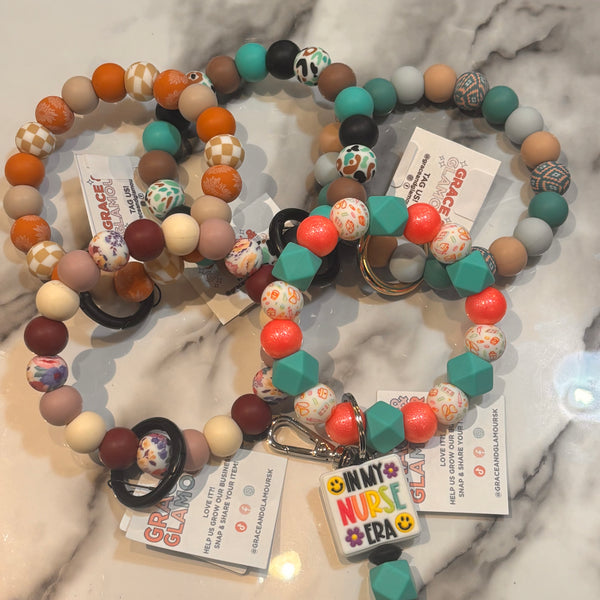 Silicone Keychain Wristlets