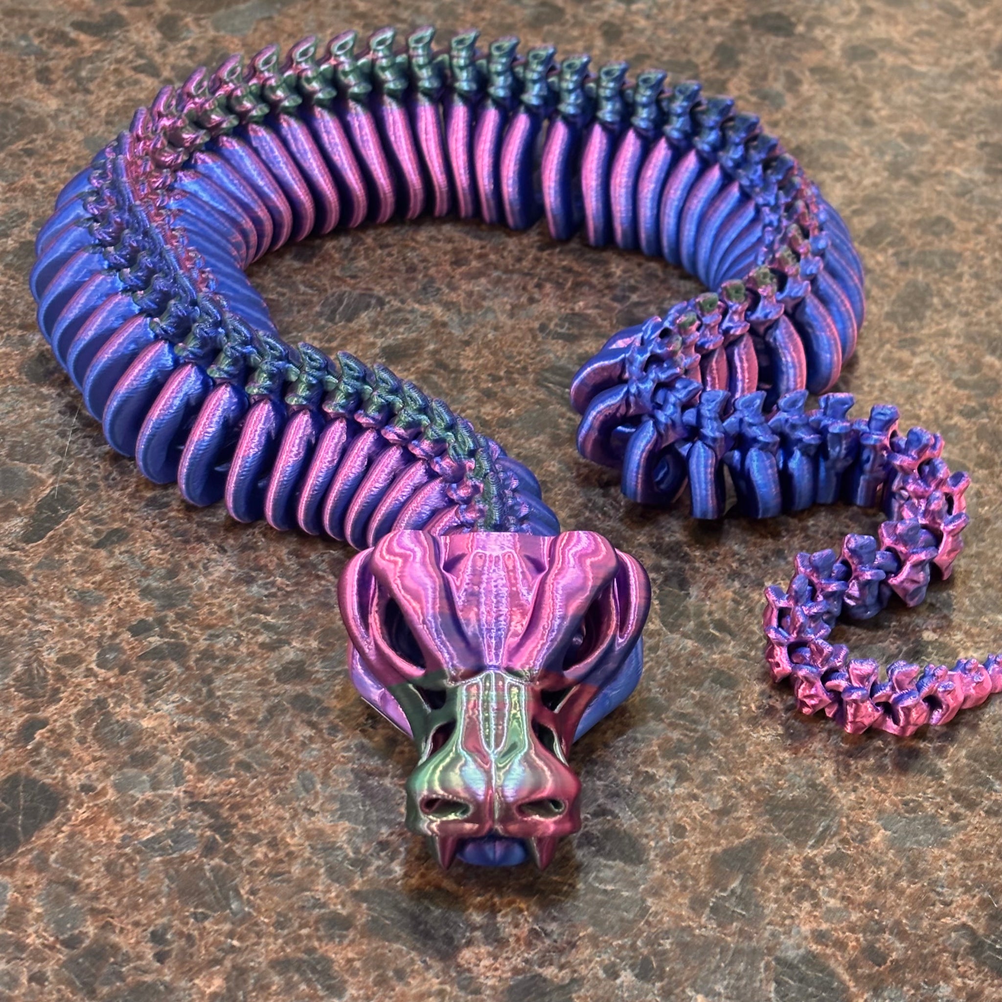 3-D Printed XL Skeleton Snake