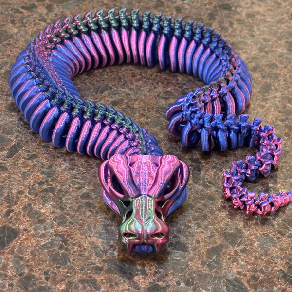3-D Printed XL Skeleton Snake
