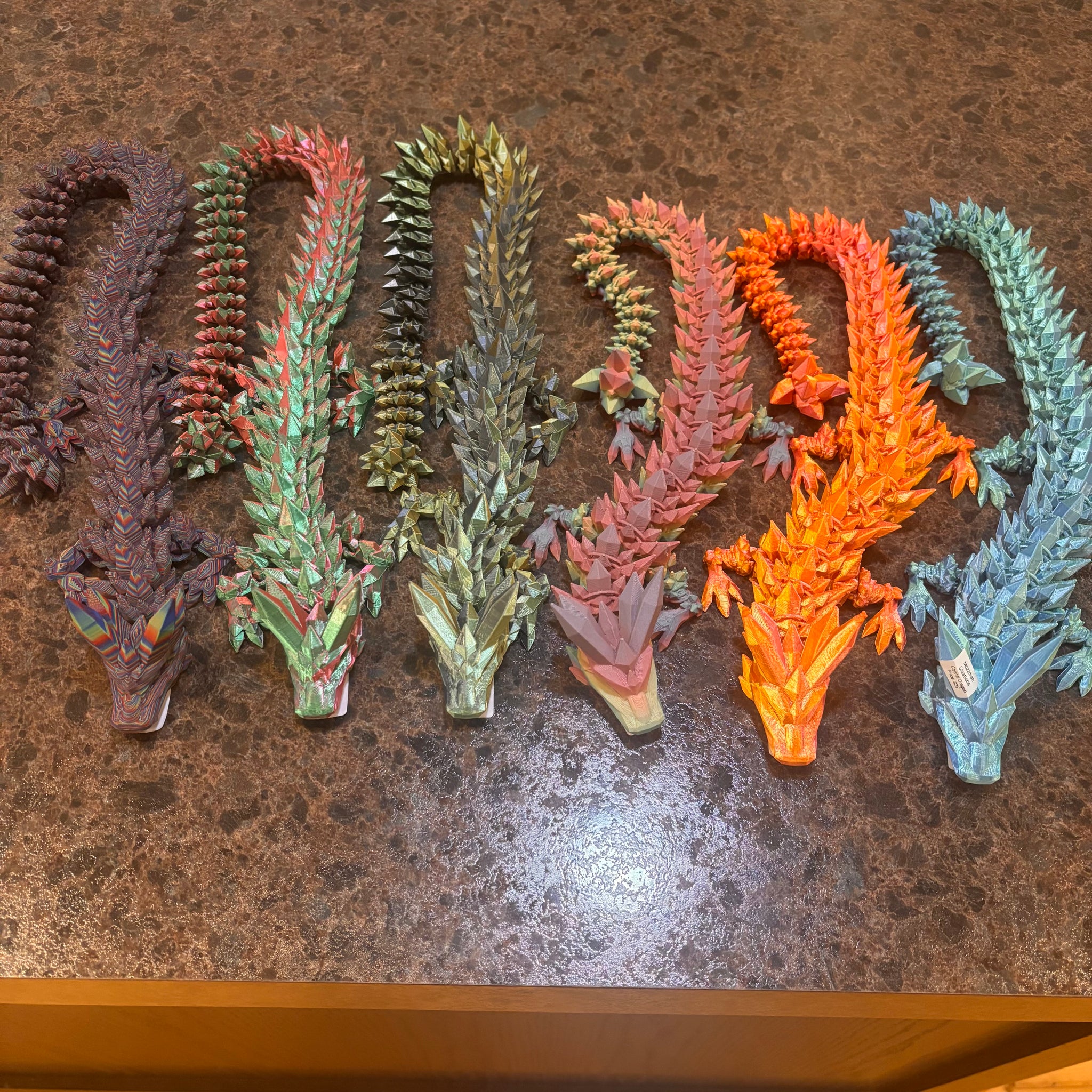3-D Printed Crystal Dragon