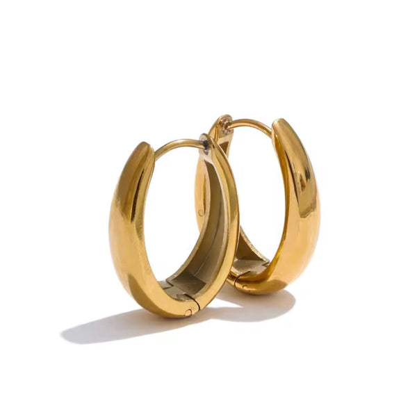 18k Gold Plated Hoops