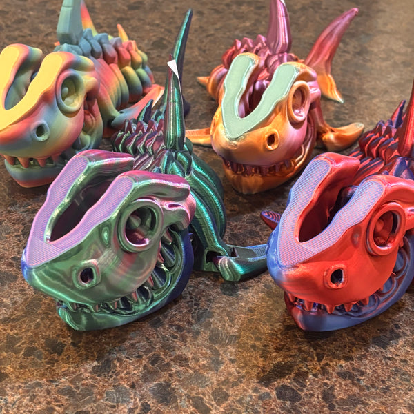 3-D Printed XL Skeleton Shark