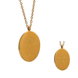 18K Gold Plated, Birth Flower Necklaces