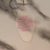 Acrylic Phrase Keychain