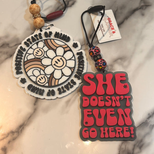 Acrylic/Wood Car Charms