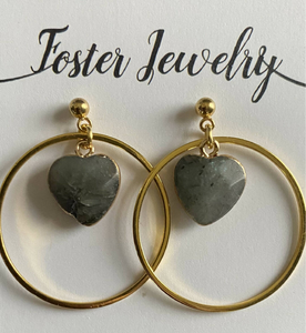 Heart earrings