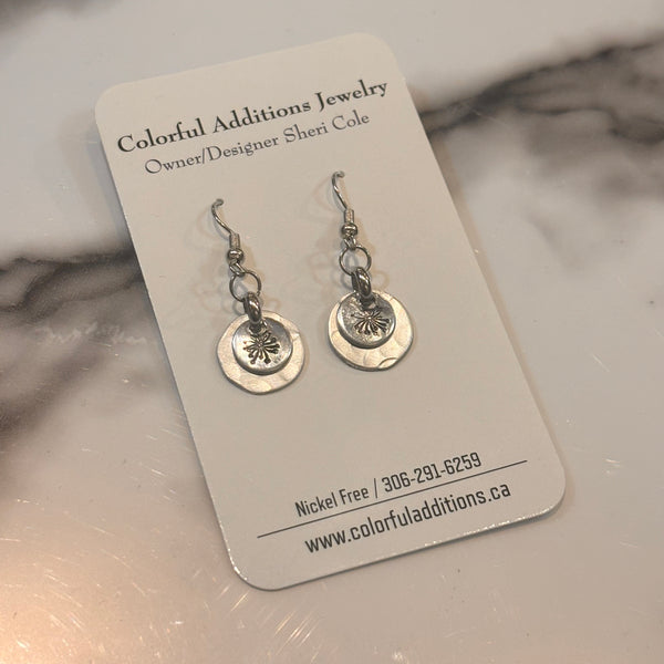 Handstamped Earrings