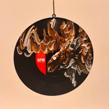 Hand Painted Vinyl Record Ornaments