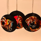 Hand Painted Vinyl Record Ornaments
