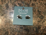 Stainless Steel Stud Earrings - Gold / Silver / Rainbow