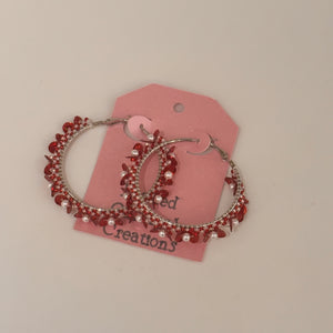 Beaded Hoop Earrings