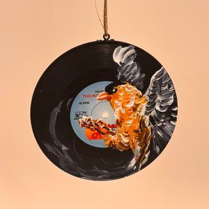 Hand Painted Vinyl Record Ornaments