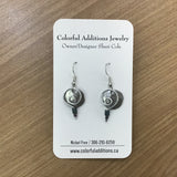 Spiral Blue Earrings