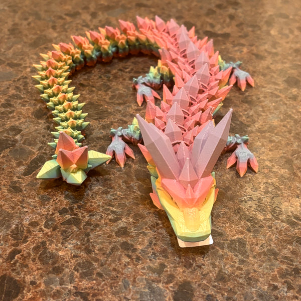 3-D Printed Crystal Dragon