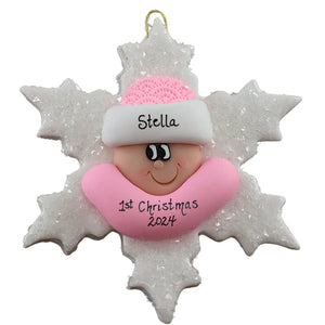 Snowflake Baby Ornaments