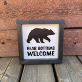Bear Bottoms Welcome Sign