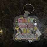 Acrylic Phrase Keychain