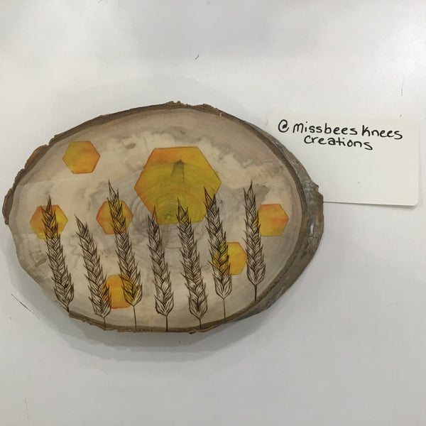 Rise Over Wheat Woodburning