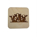 Individual Wood Coasters