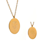 18K Gold Plated, Birth Flower Necklaces