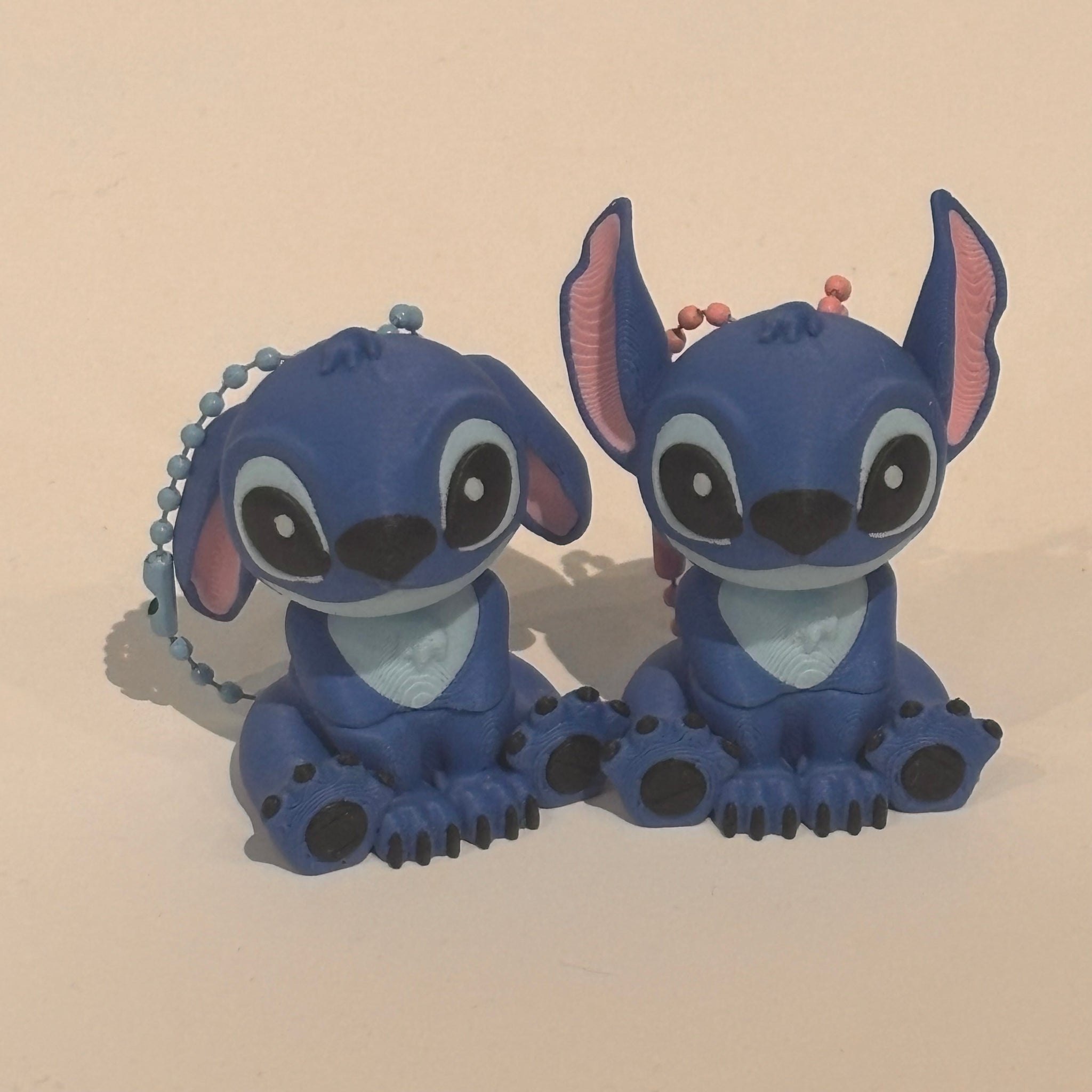 3-D Printed Blue Monster Keychain