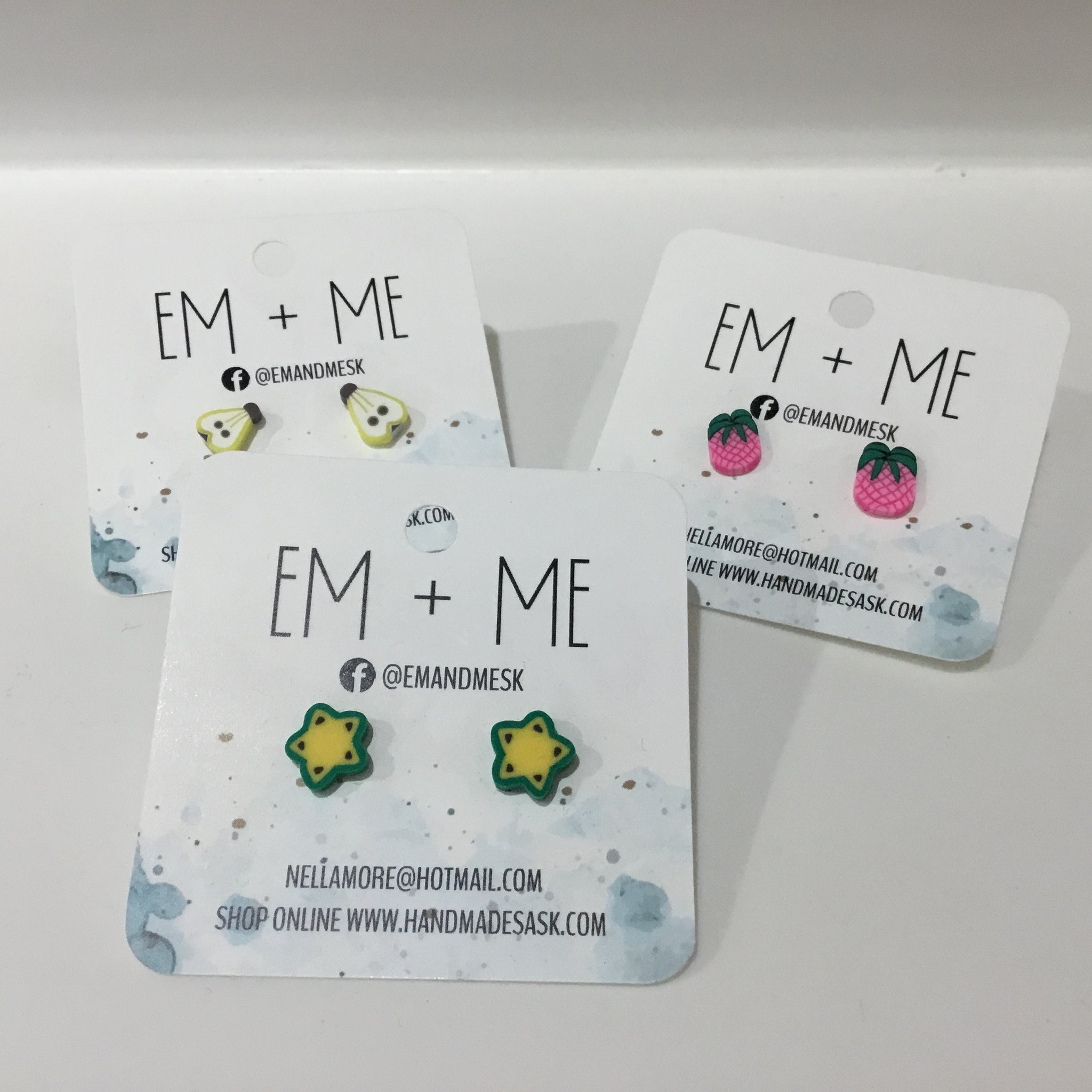 Mini Fruit Earring Studs