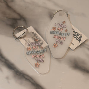 Acrylic Phrase Keychain
