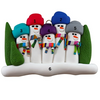 Colorful Scarf Family Ornaments