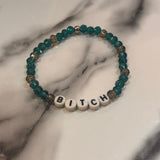 Stretchy Glass Bead Word Bracelets