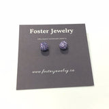 8mm Pave Ball Earrings